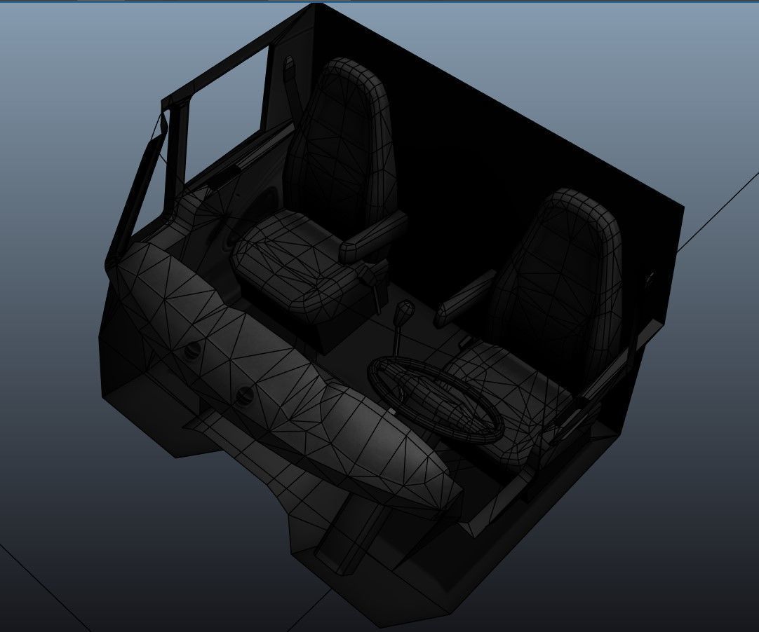 International LoneStar logger semitruck Low-poly 3D model_60