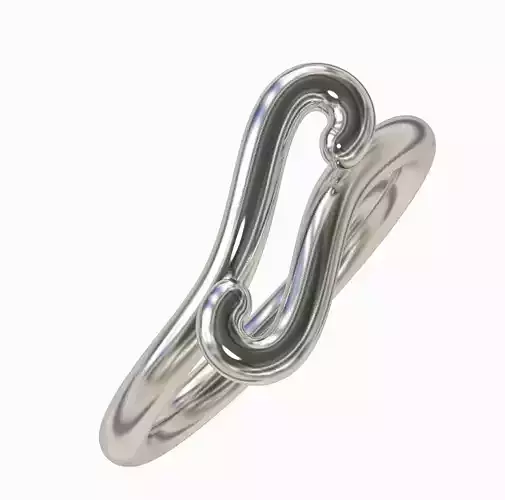 Stylish Pleasant Ring 3D print model