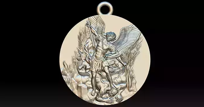 Archangel Michael Patron Saint Pendant