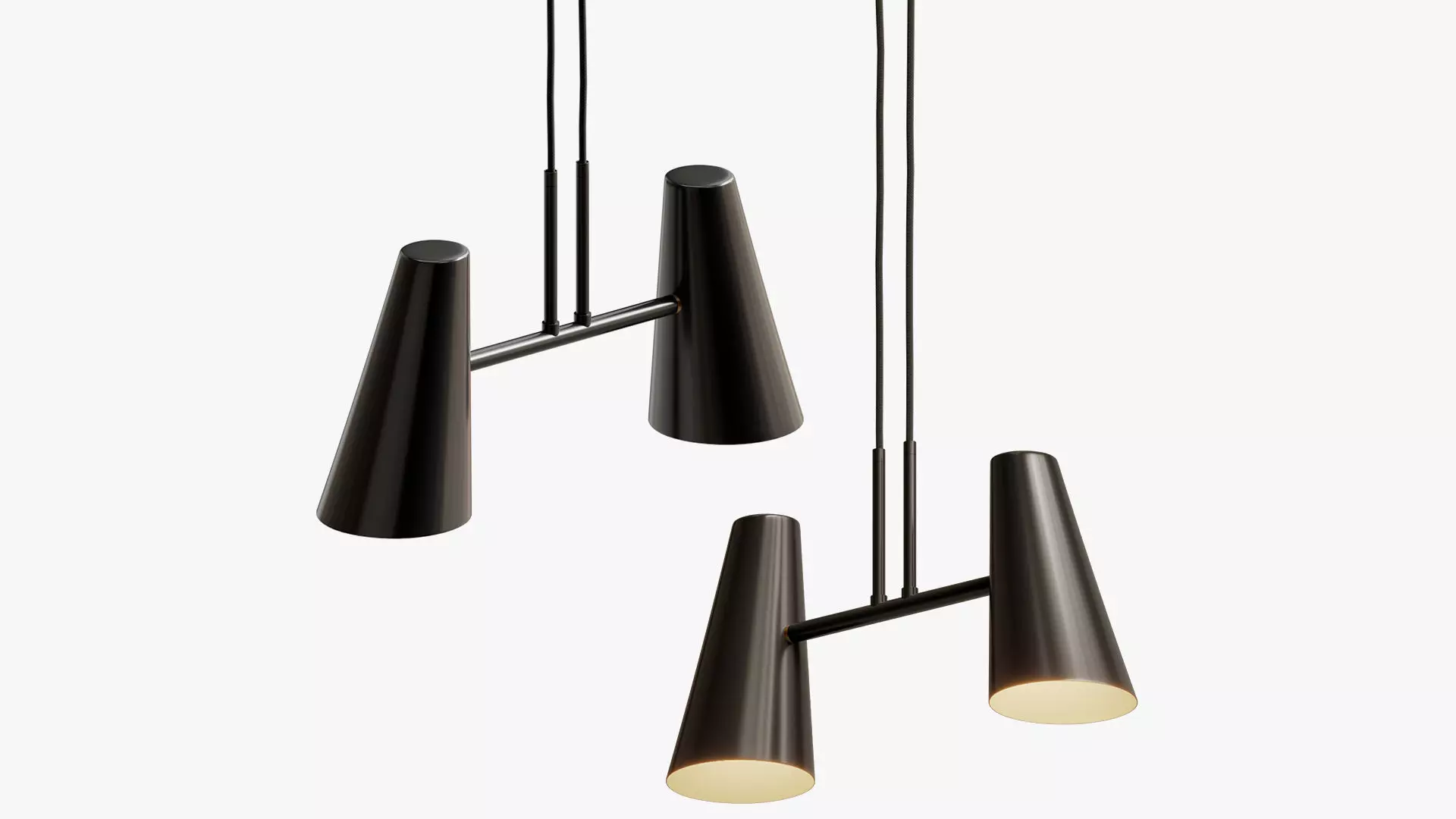 woud cono pendant lamp 3D model_0