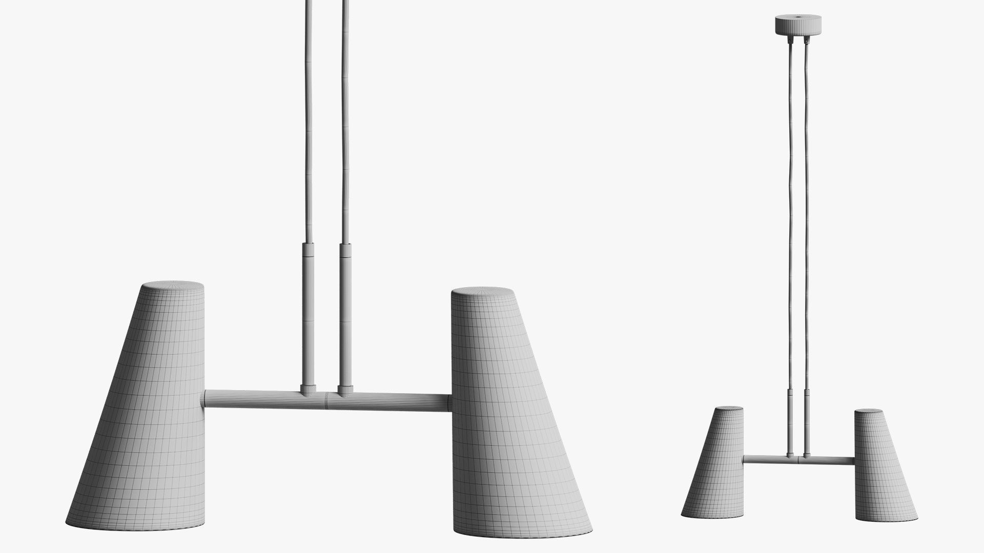 woud cono pendant lamp 3D model_5