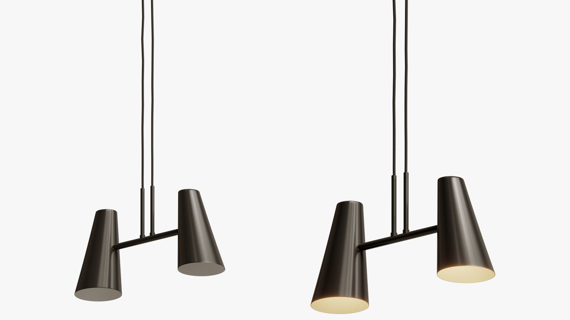 woud cono pendant lamp 3D model_2