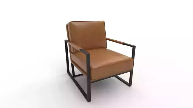 Gaines Top Grain Leather Armchair