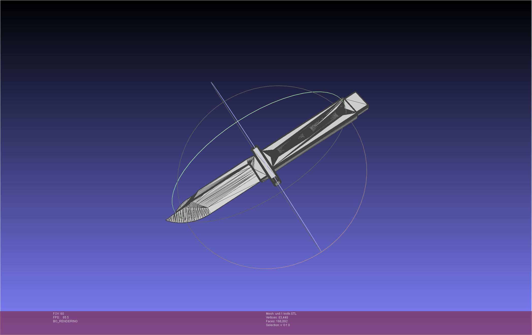 Evangelion Original Unit 1 Prog Knife 3D print model_22