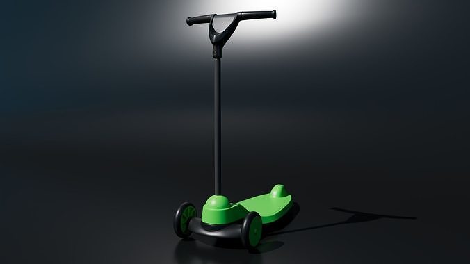 Kick Scooter Toy Free low-poly 3D model