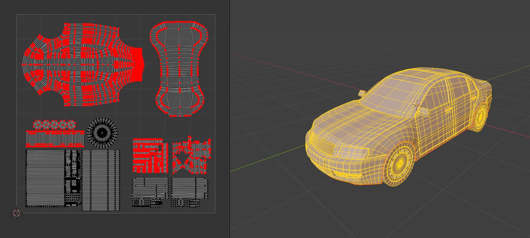 Skoda Superb Low Poly 3D model_9