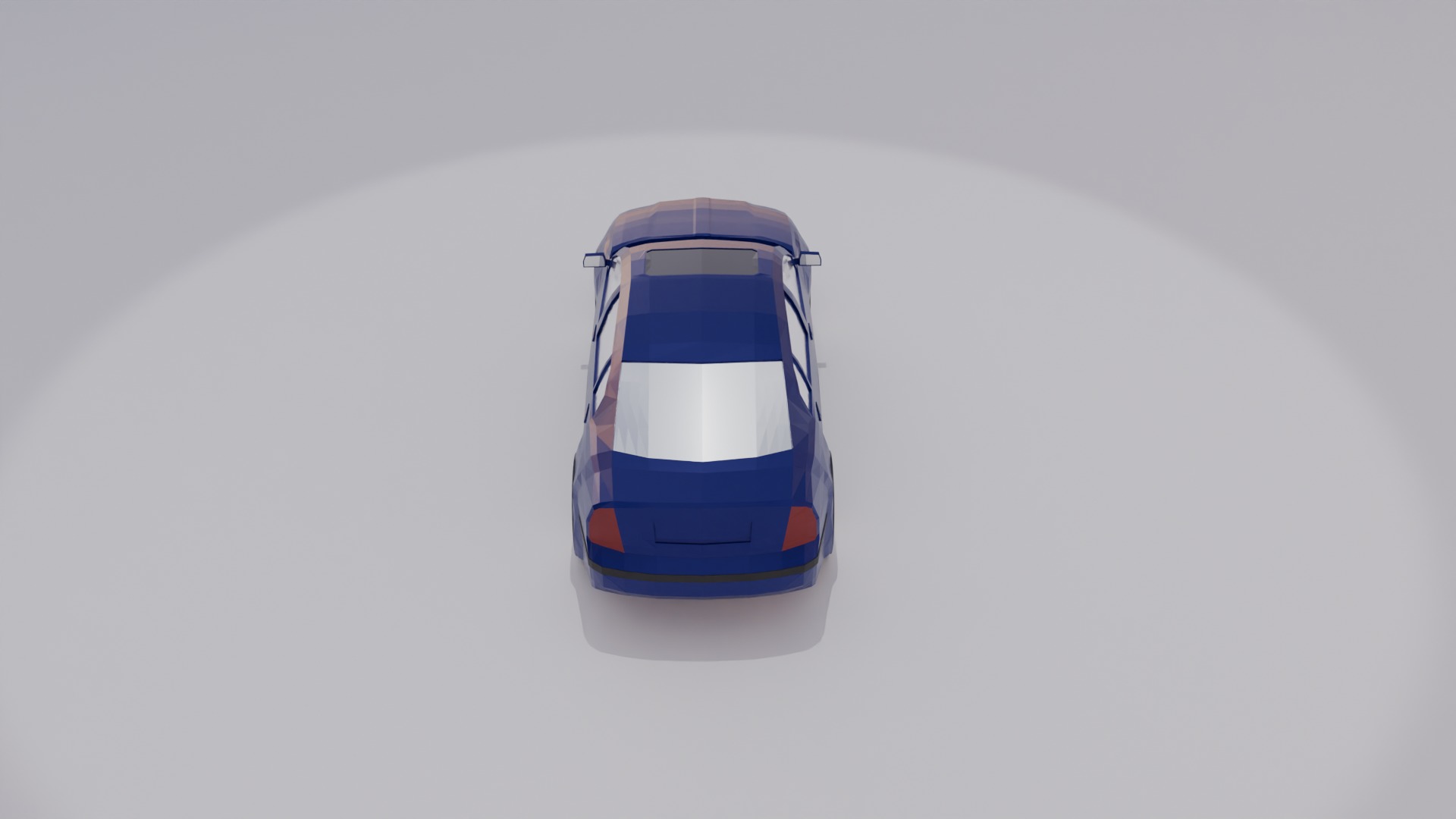 Skoda Superb Low Poly 3D model_3