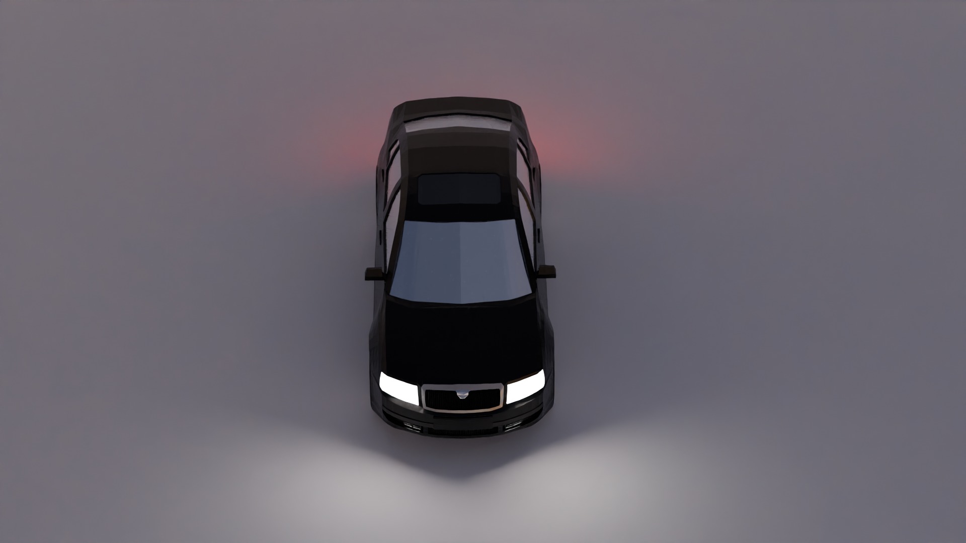 Skoda Superb Low Poly 3D model_1
