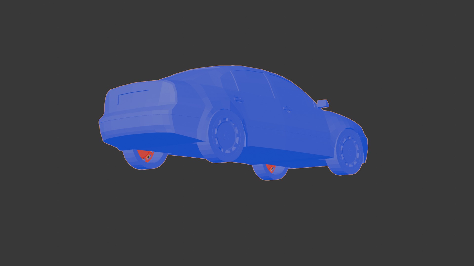Skoda Superb Low Poly 3D model_8