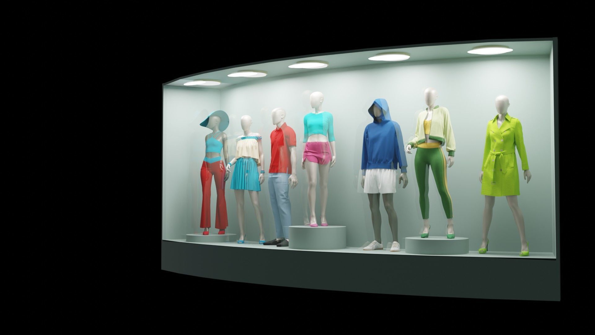 Mannequin Display 01 3D model_1