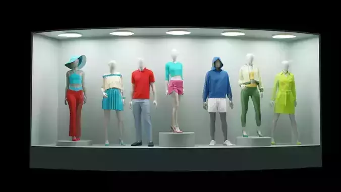 Mannequin Display 01 3D model