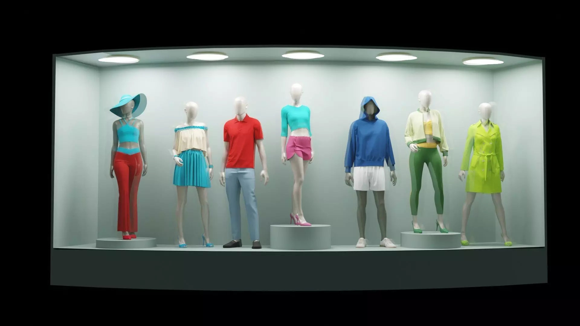 Mannequin Display 01 3D model_0