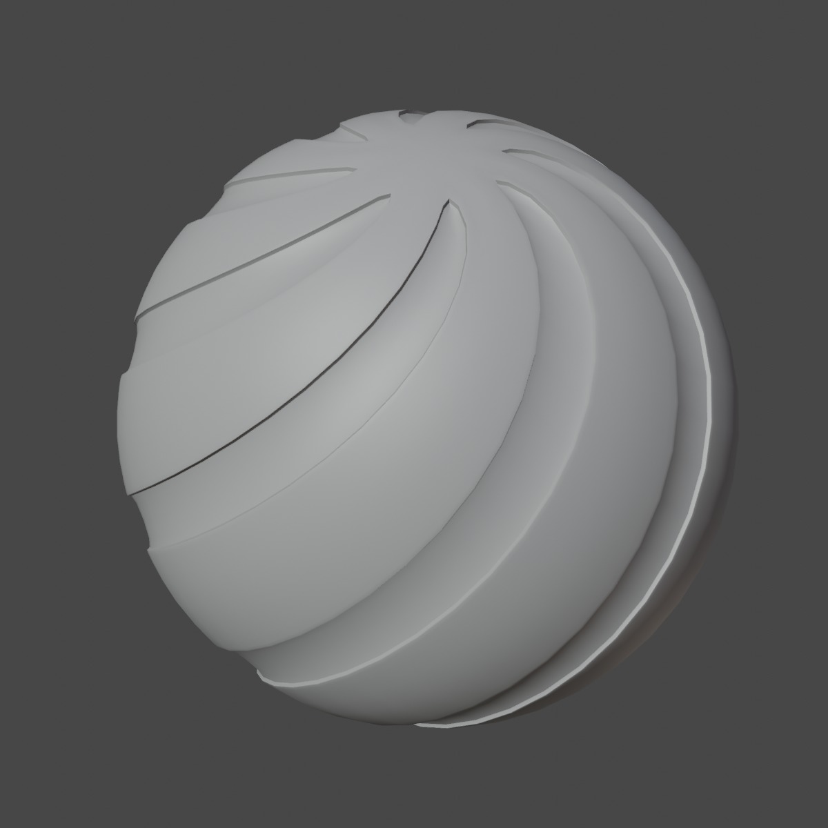 Simple Ball Mesh 04 3D model_6