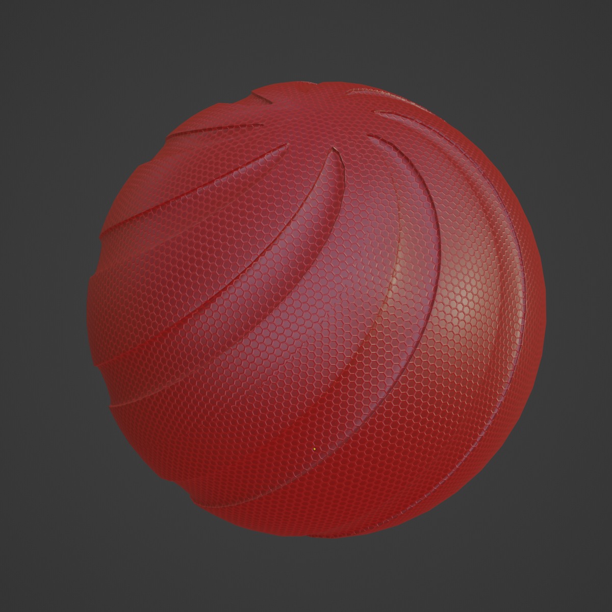 Simple Ball Mesh 04 3D model_4