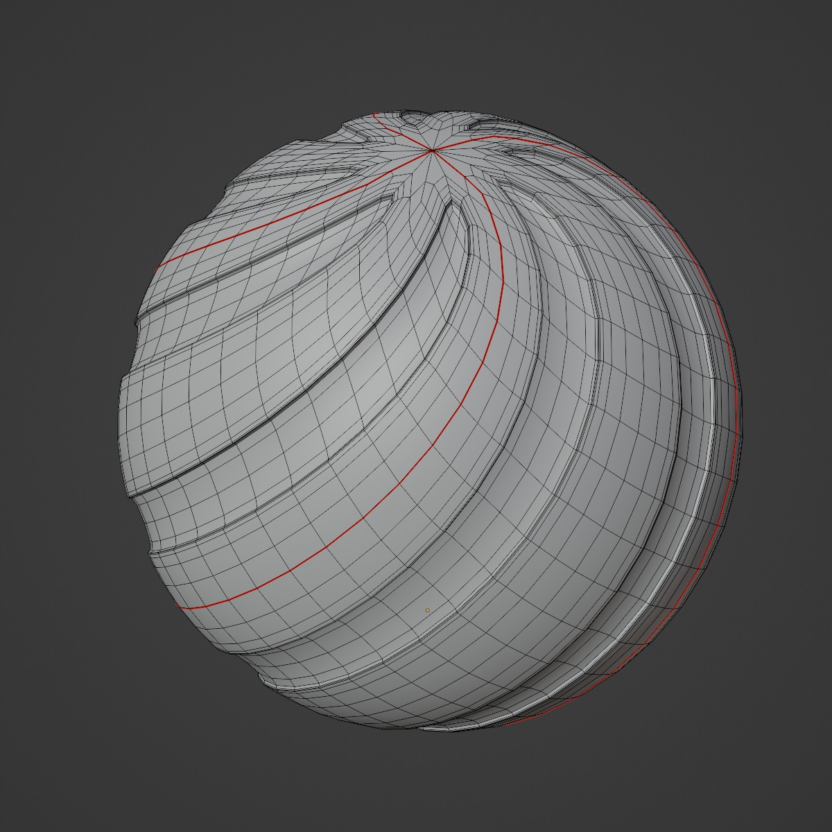 Simple Ball Mesh 04 3D model_7