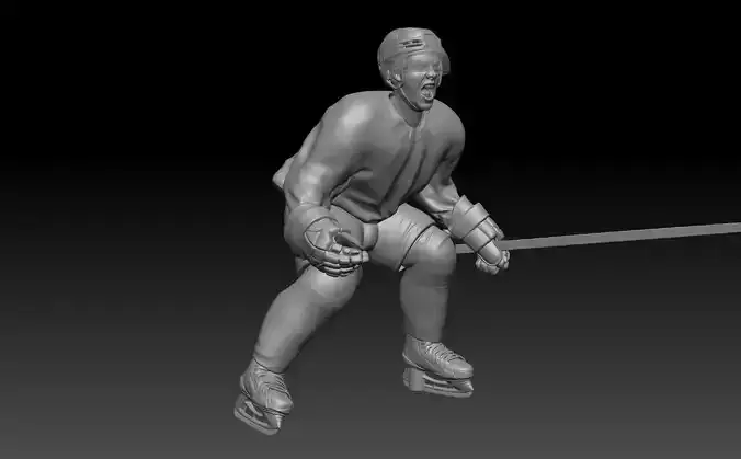 hockey player Inspired Mathew Barzal pose  3D print model