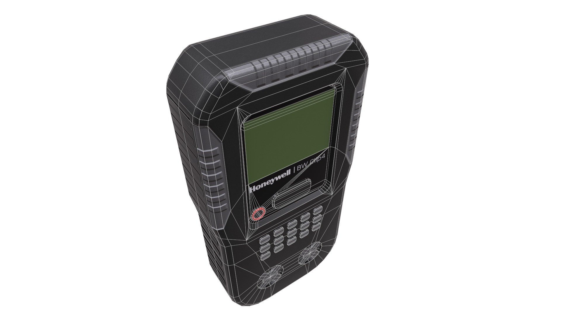 BW Clip4 Disposable 4 Gas Monitor Low Poly  Low-poly 3D model_25