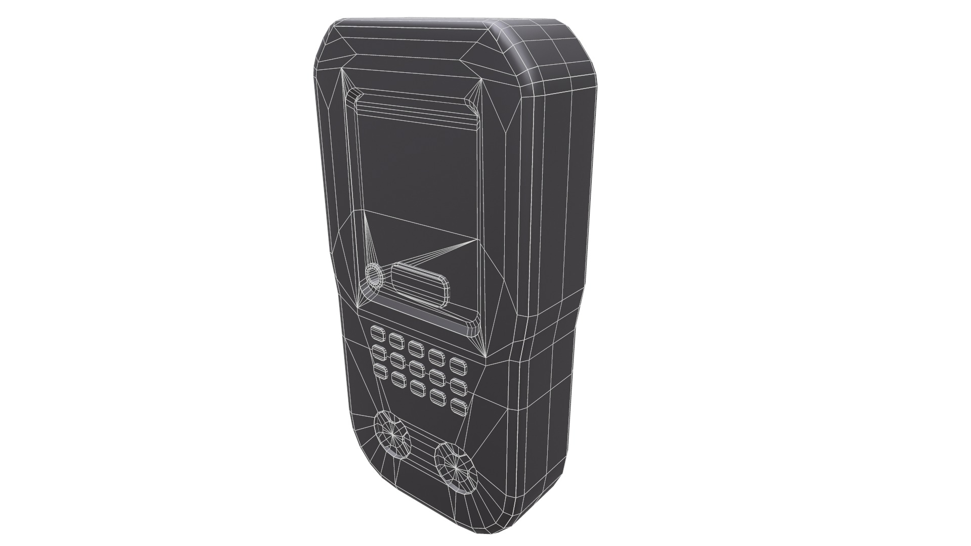 BW Clip4 Disposable 4 Gas Monitor Low Poly  Low-poly 3D model_27