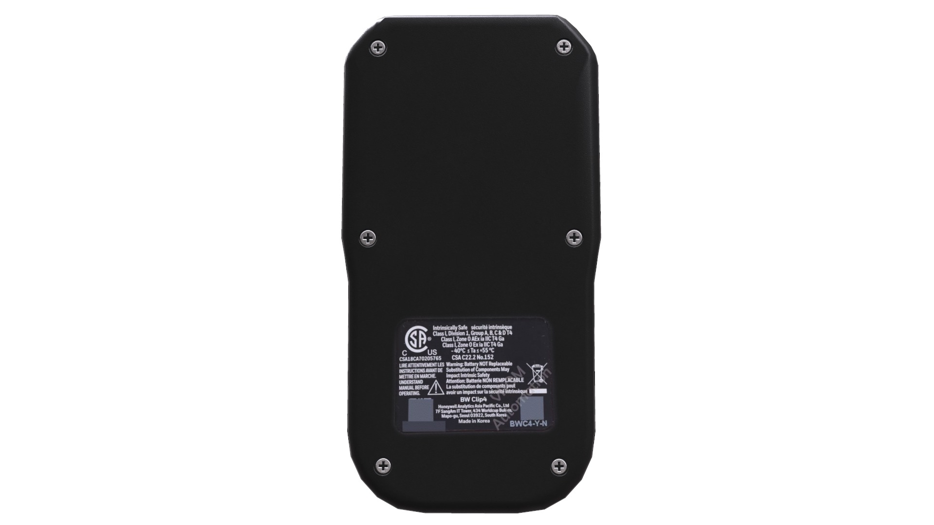 BW Clip4 Disposable 4 Gas Monitor Low Poly  Low-poly 3D model_10