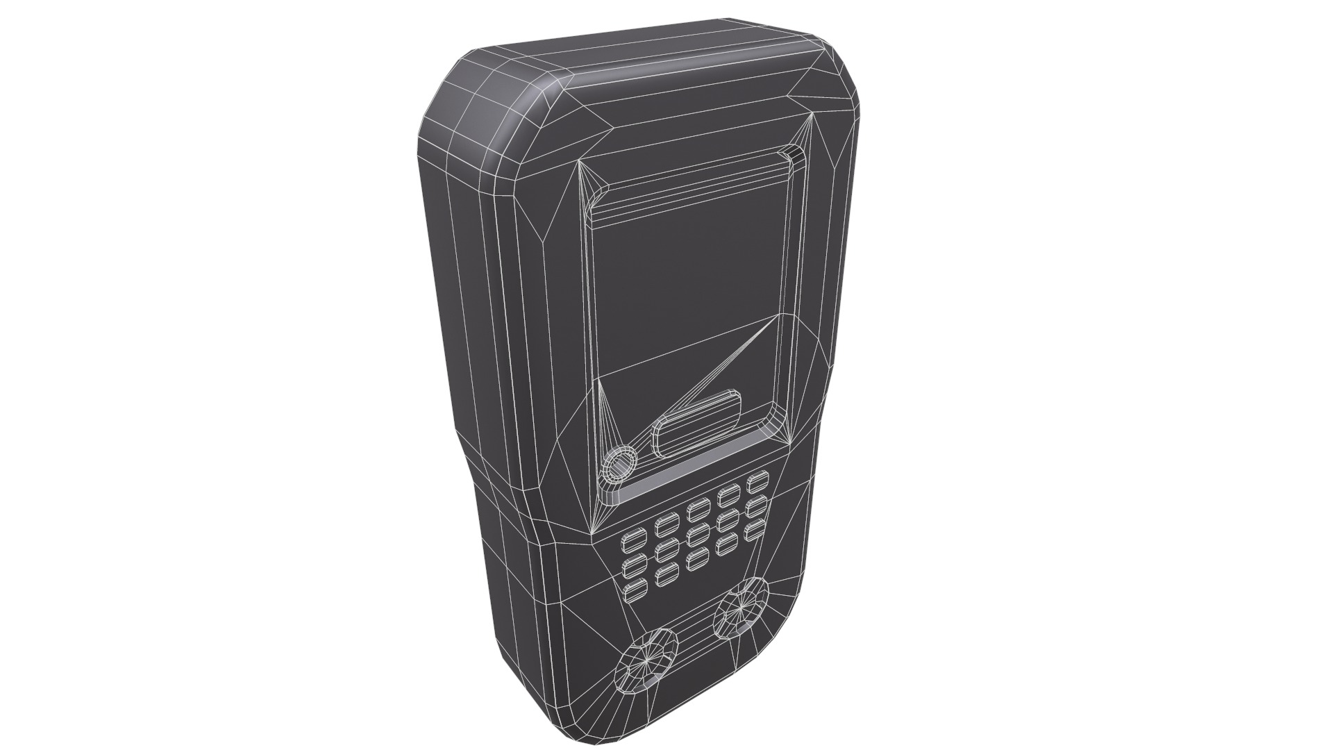 BW Clip4 Disposable 4 Gas Monitor Low Poly  Low-poly 3D model_28