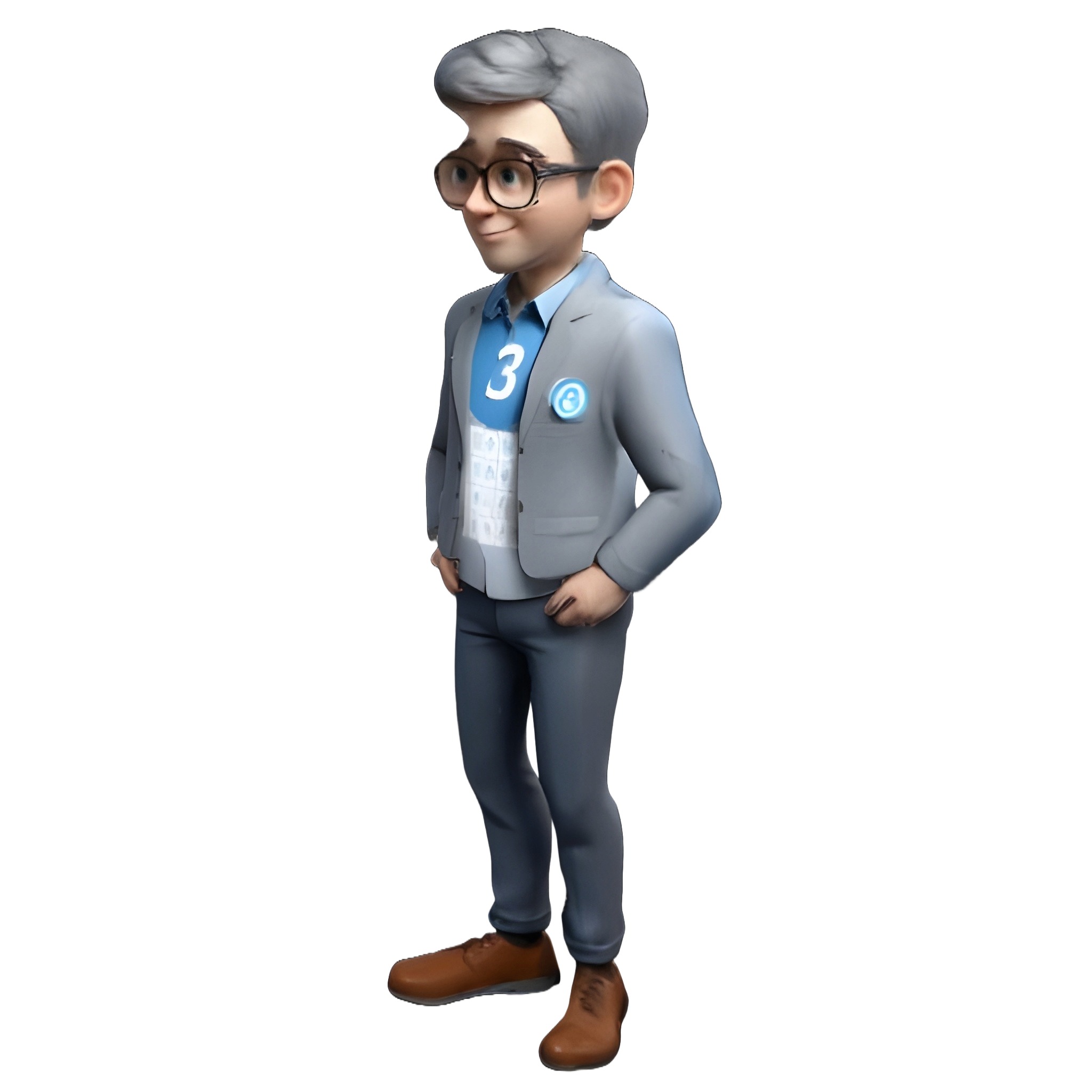 Business Character Collection - Modern Professional Avatars 3D print model_6