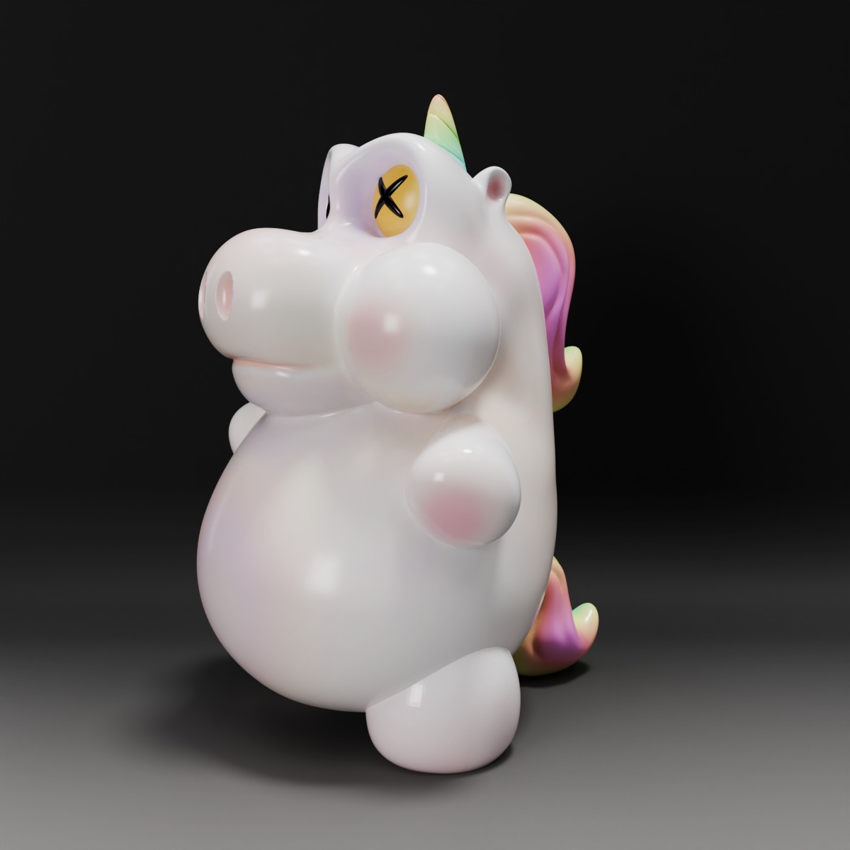 Flutter - Unicorn 3D Print Model 3D print model_2