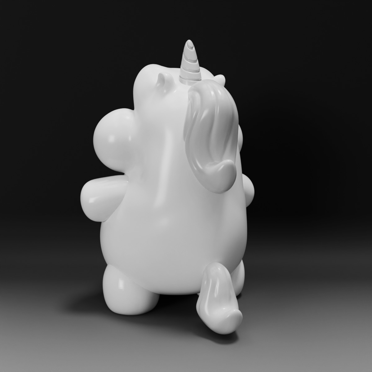 Flutter - Unicorn 3D Print Model 3D print model_6
