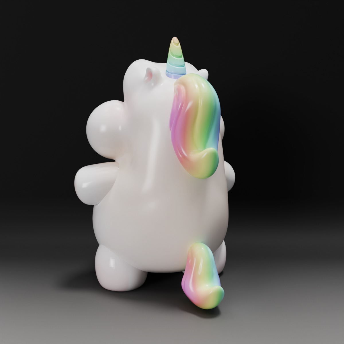 Flutter - Unicorn 3D Print Model 3D print model_3