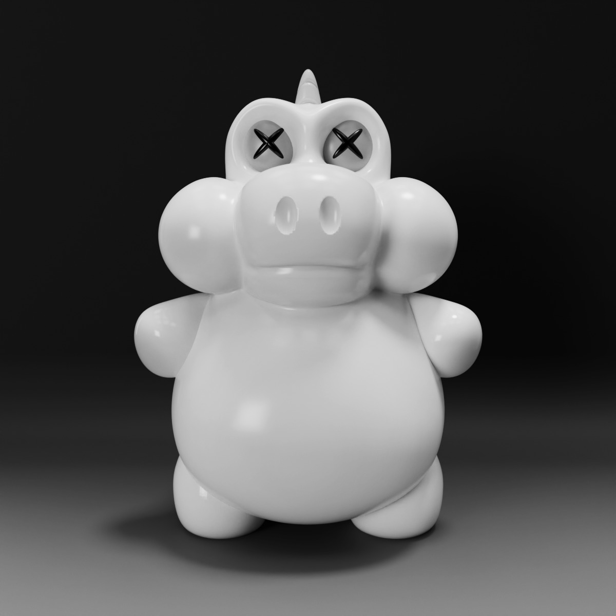 Flutter - Unicorn 3D Print Model 3D print model_4