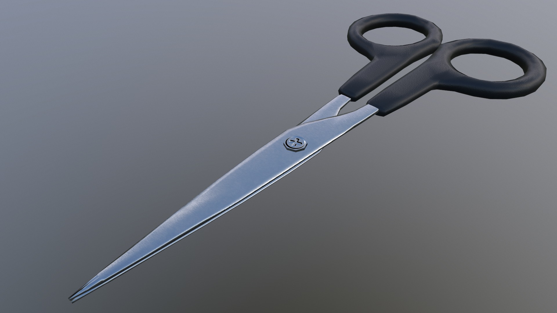 Scissor Low Poly Low-poly 3D model_9
