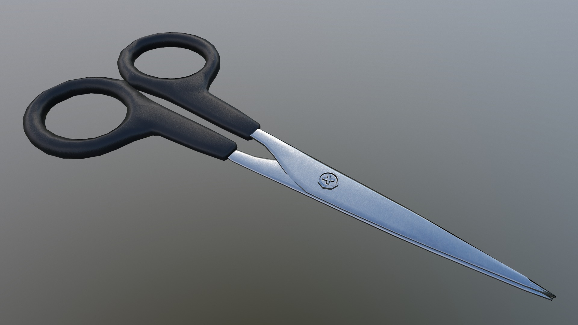 Scissor Low Poly Low-poly 3D model_10