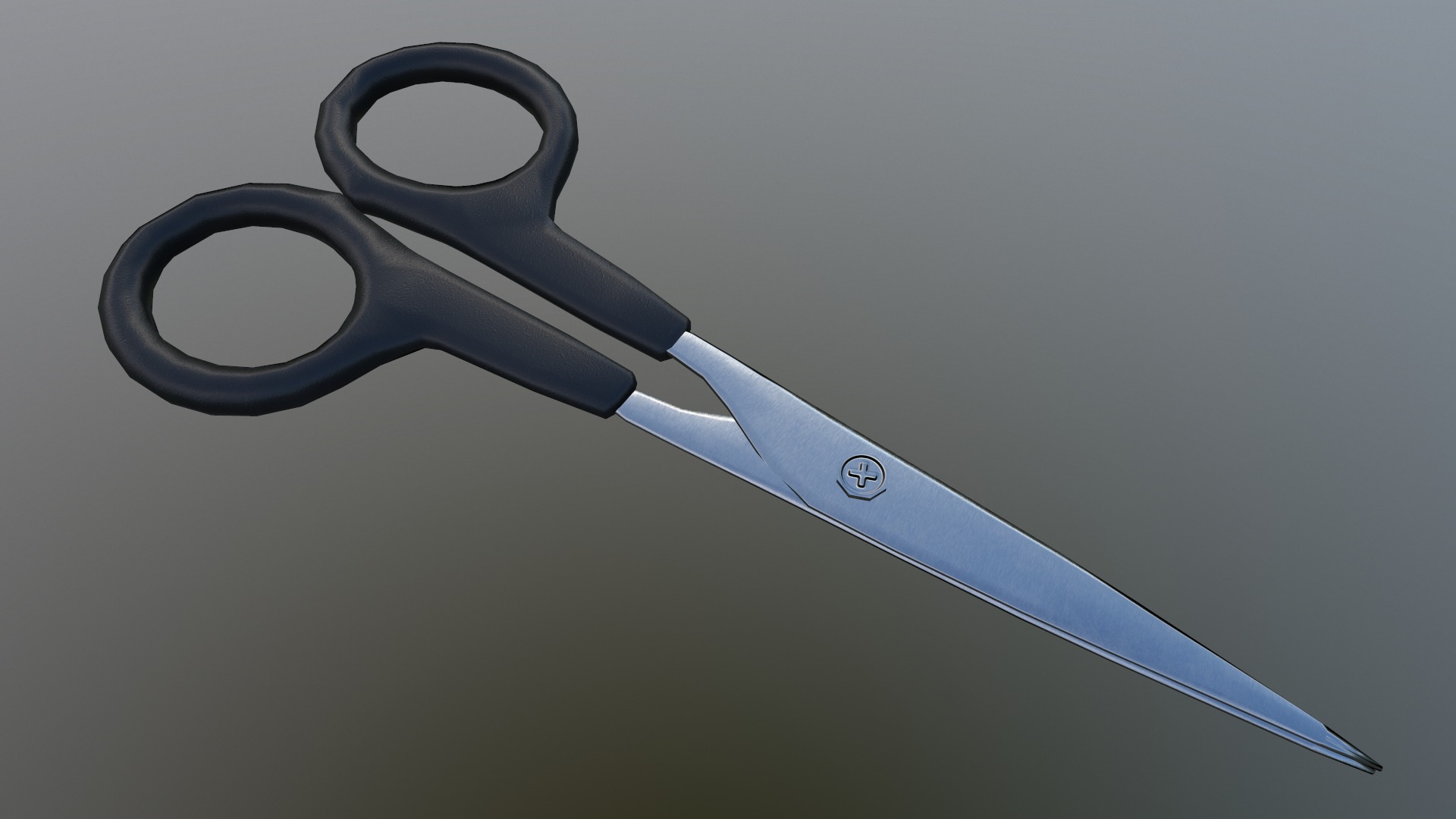 Scissor Low Poly Low-poly 3D model_14