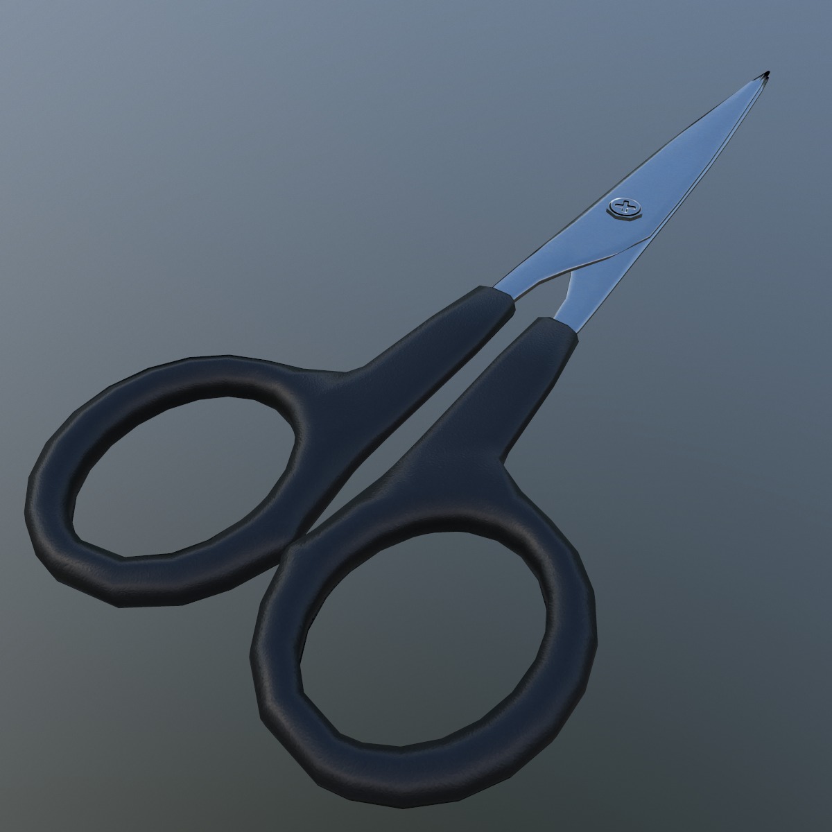Scissor Low Poly Low-poly 3D model_4