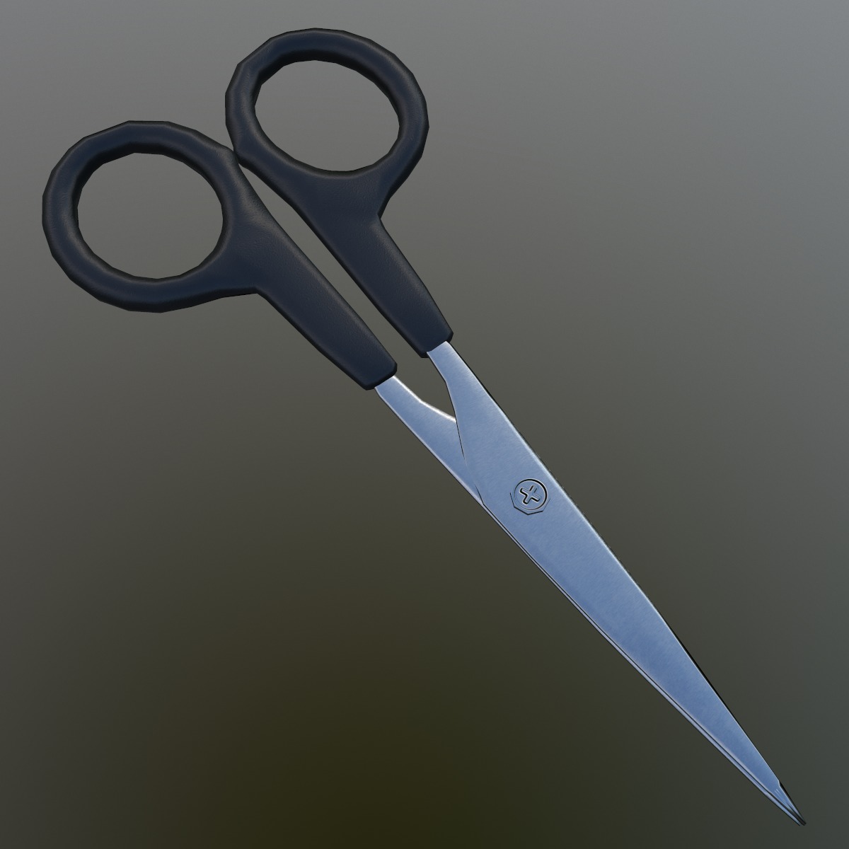 Scissor Low Poly Low-poly 3D model_2