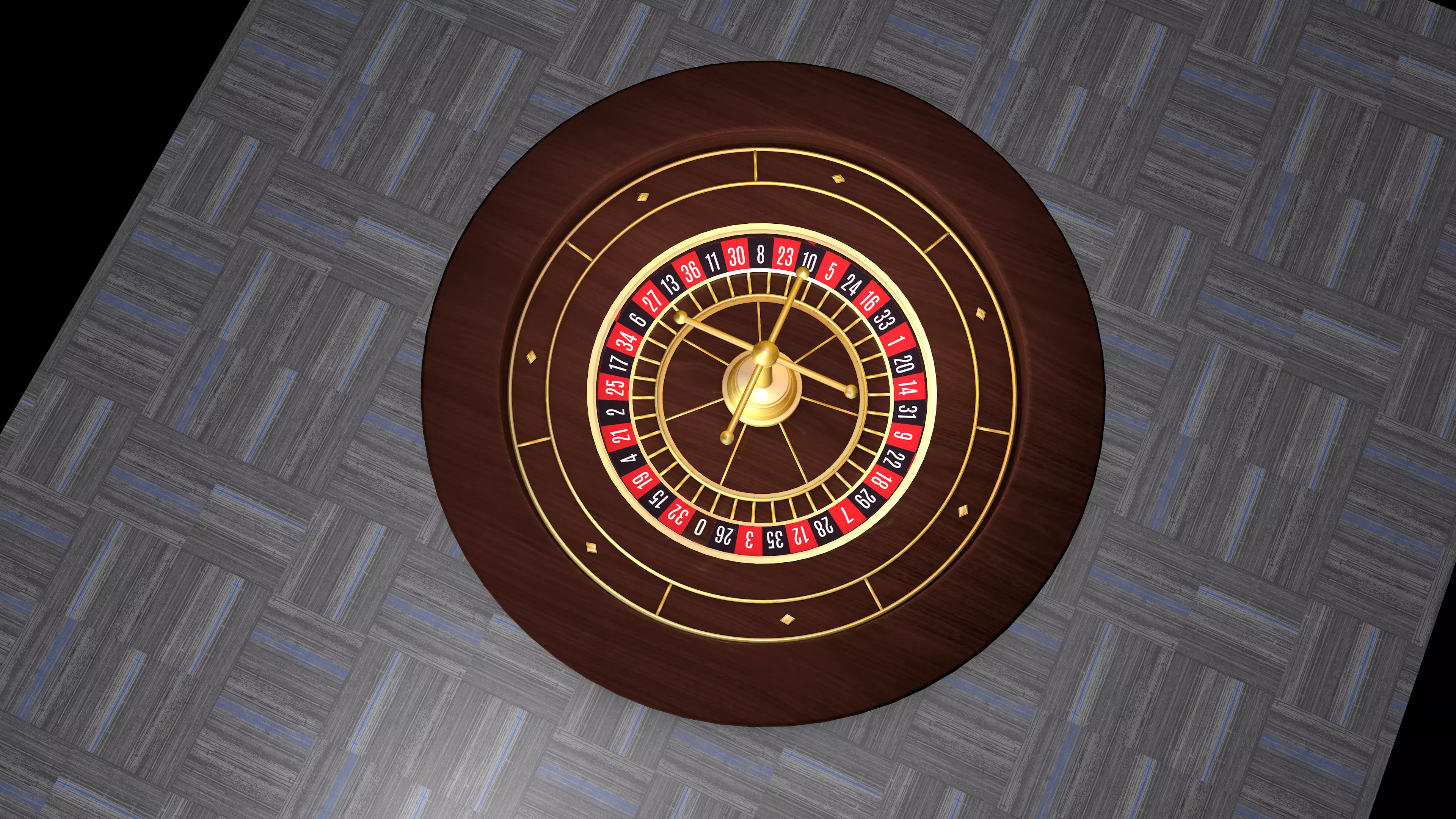 3D Roulette Model casino roule wheel 3D model Free 3D model