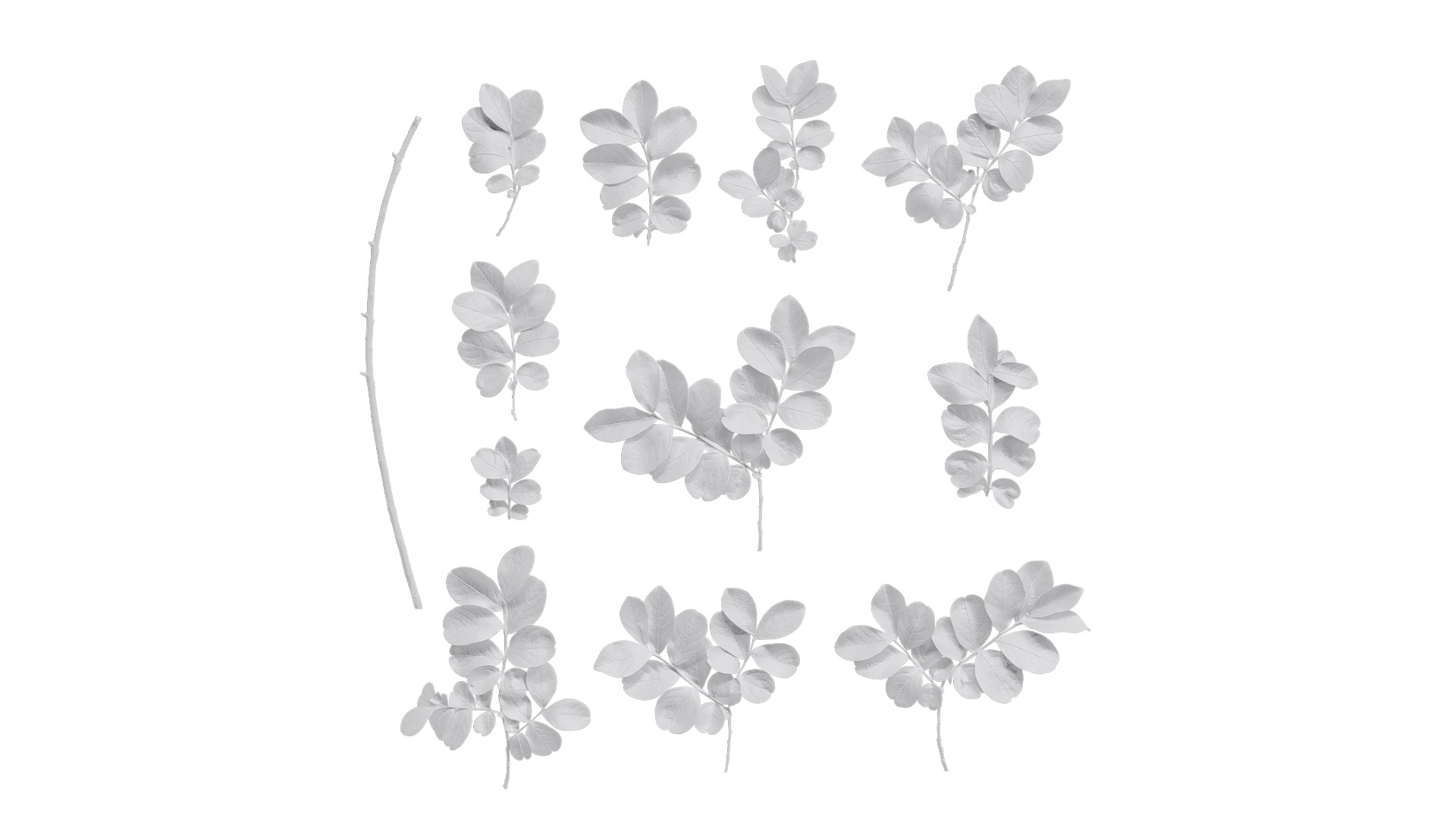 Lagerstroemia indica Low-poly 3D model_38