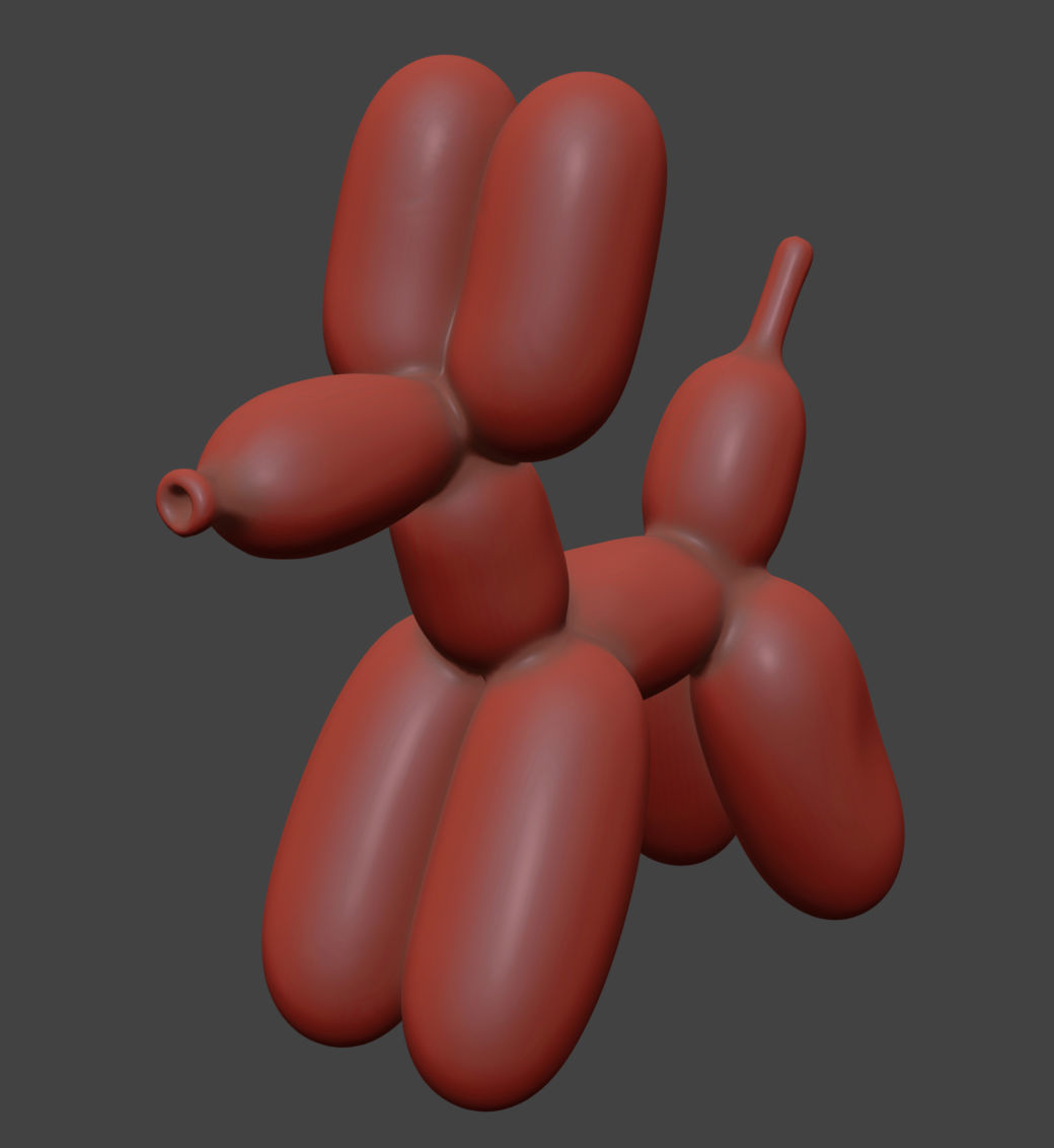 Balloon Dog 3D model_35