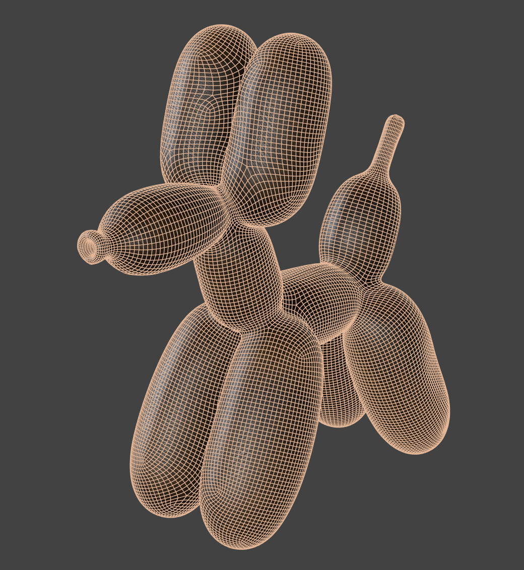 Balloon Dog 3D model_34