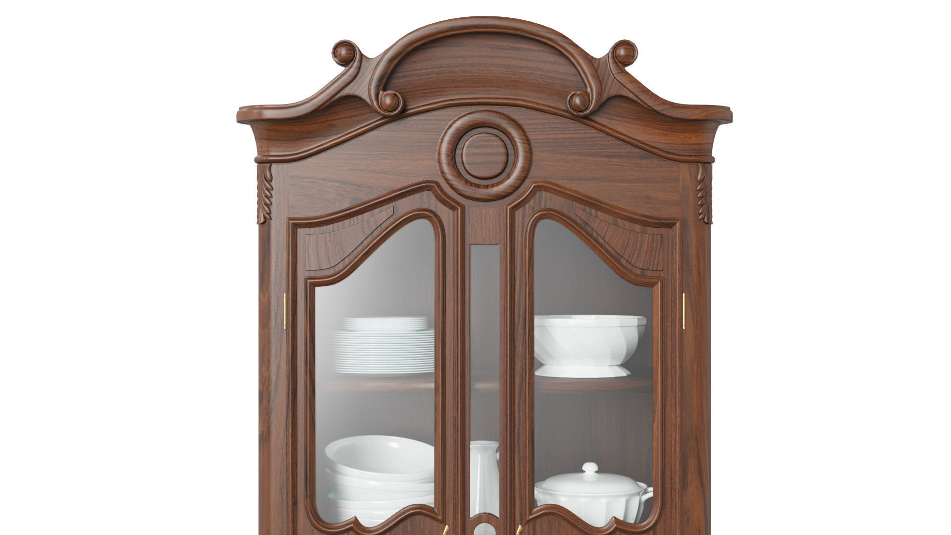 Classic style display cabinet 750 3D model_3