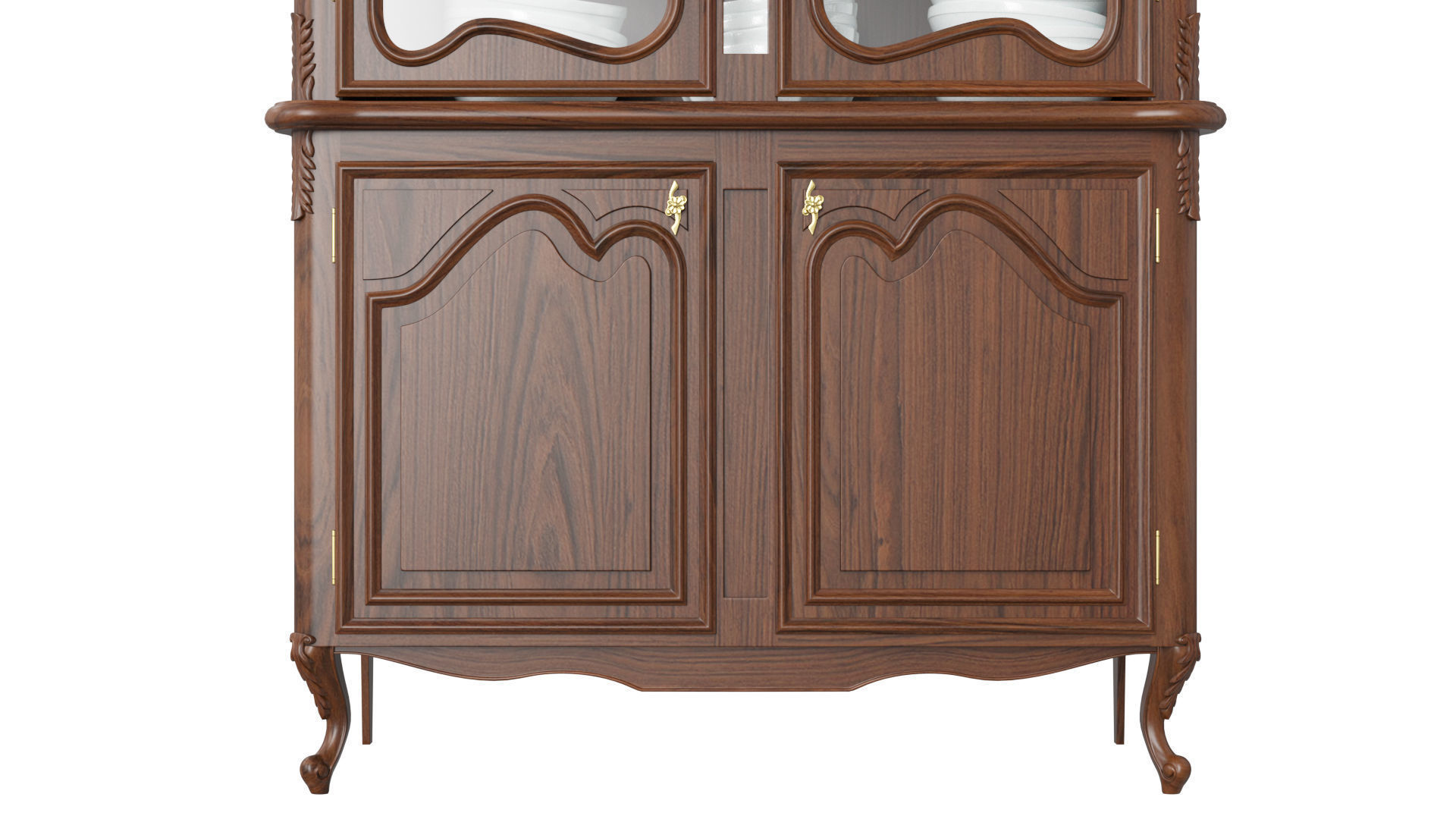 Classic style display cabinet 1200 3D model_5