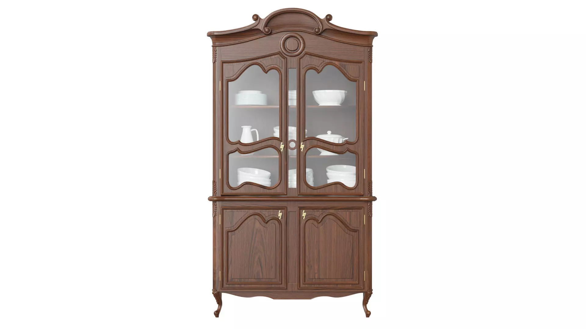 Classic style display cabinet 1200 3D model_0