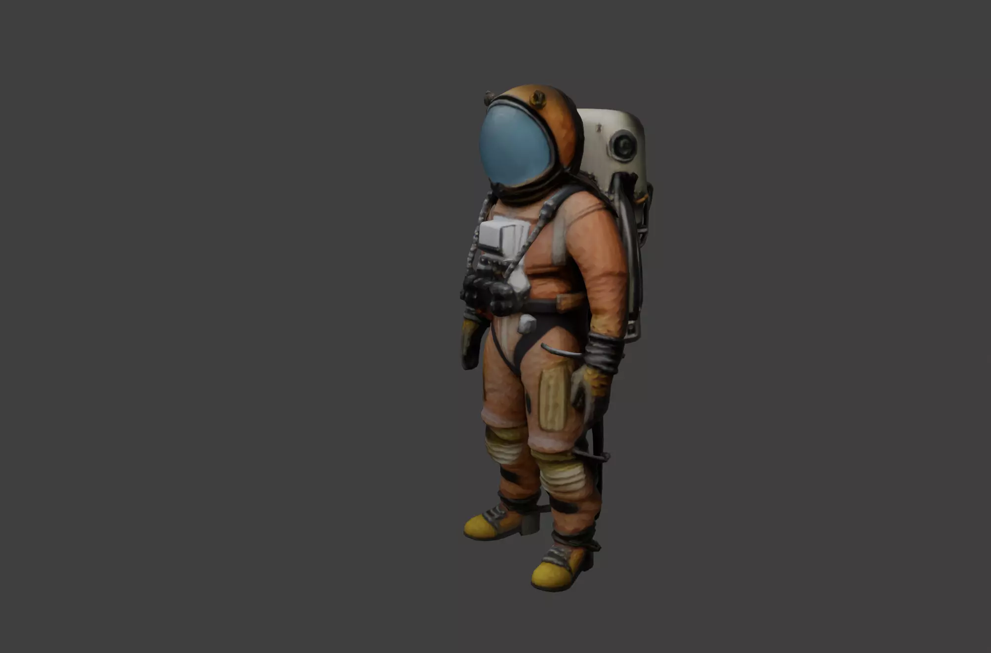 Detailed Space Exploration Suit - Astronaut Model 3D model_0