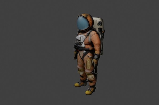 Detailed Space Exploration Suit - Astronaut Model 3D model