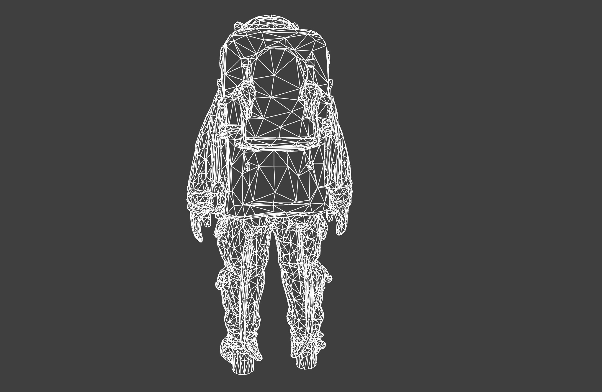 Detailed Space Exploration Suit - Astronaut Model 3D model_7