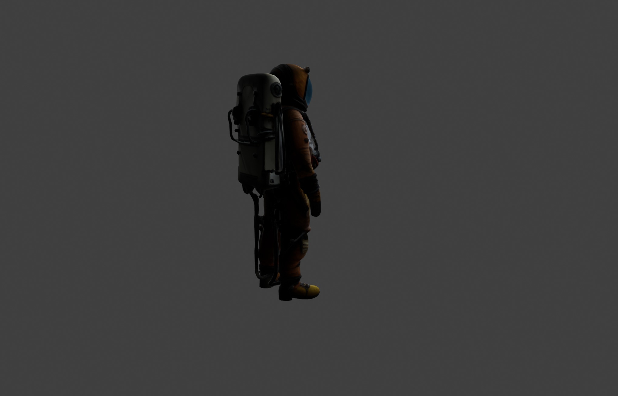 Detailed Space Exploration Suit - Astronaut Model 3D model_3