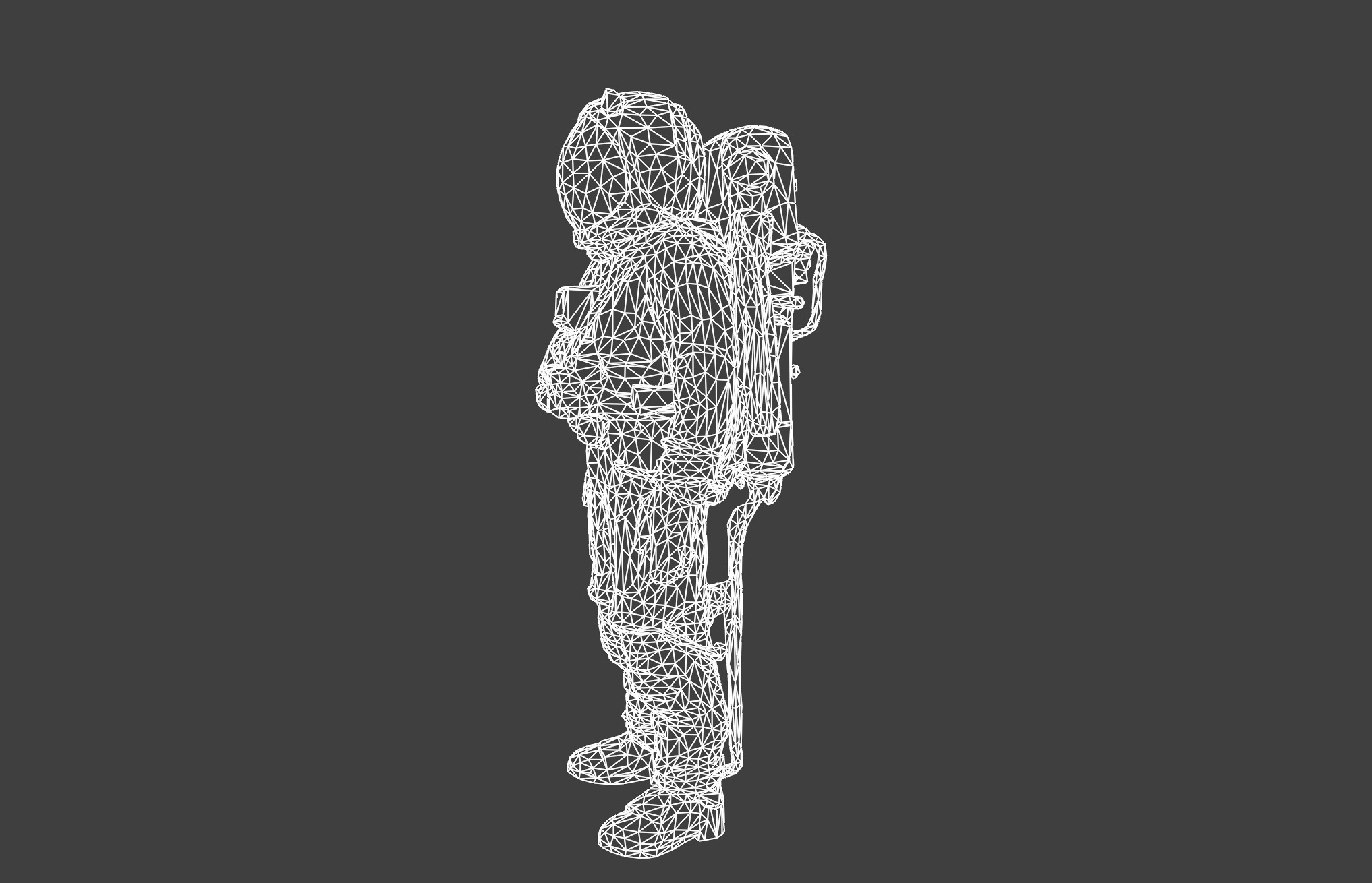 Detailed Space Exploration Suit - Astronaut Model 3D model_6