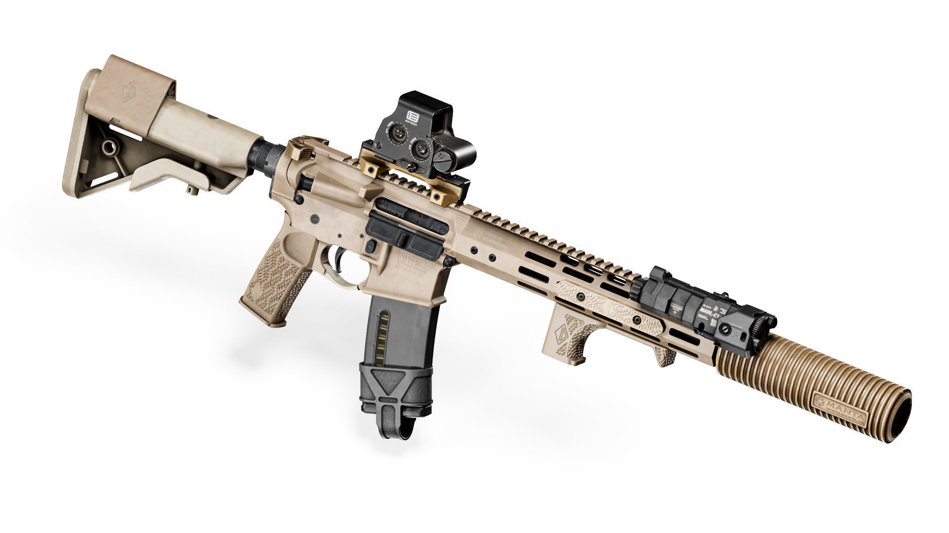 MAWL C1 LASER Low-poly 3D model_3