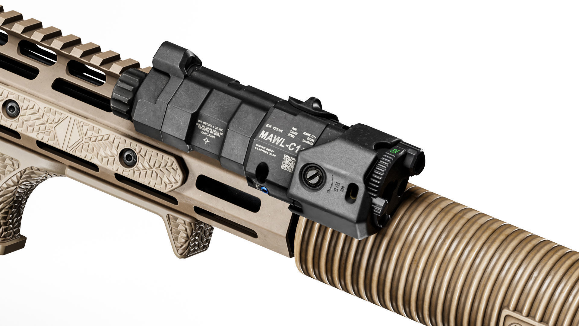 MAWL C1 LASER Low-poly 3D model_1