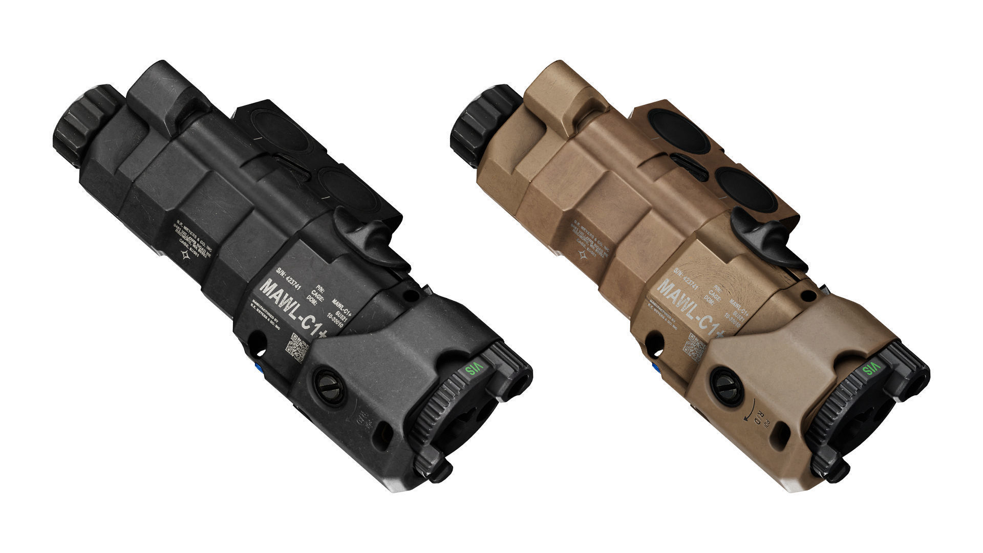 MAWL C1 LASER Low-poly 3D model_5