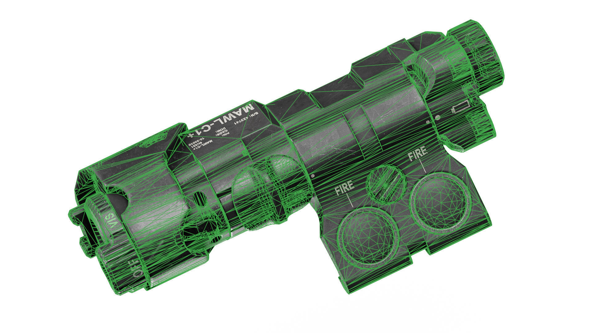 MAWL C1 LASER Low-poly 3D model_7